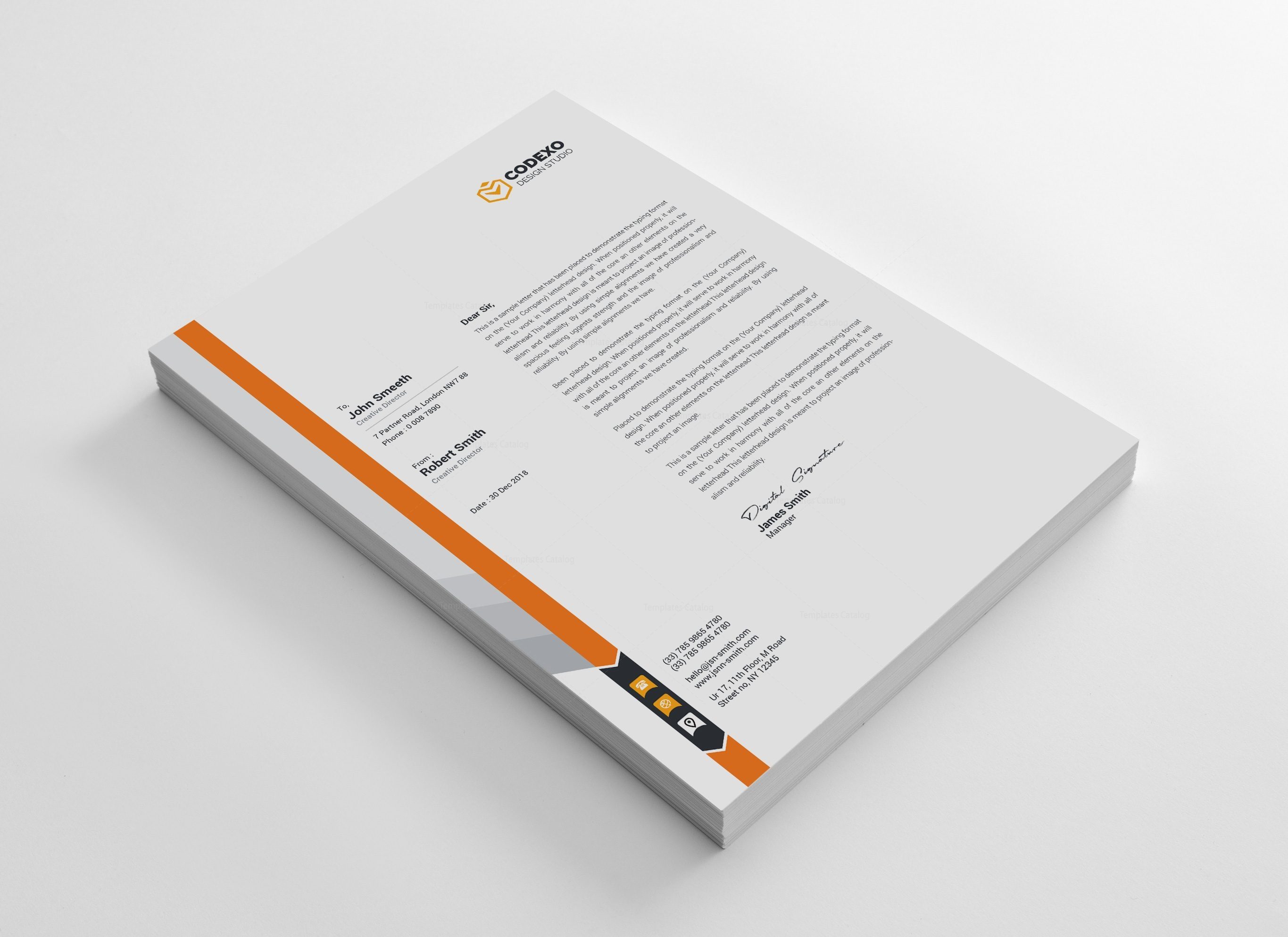 Letterhead Templates – Graphic Mega | Graphic Templates Store